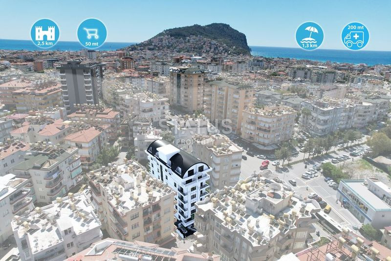 Новый бутик проект в центре Аланьи пляж Клеопатра. 48м2 – 120м2 фото 9