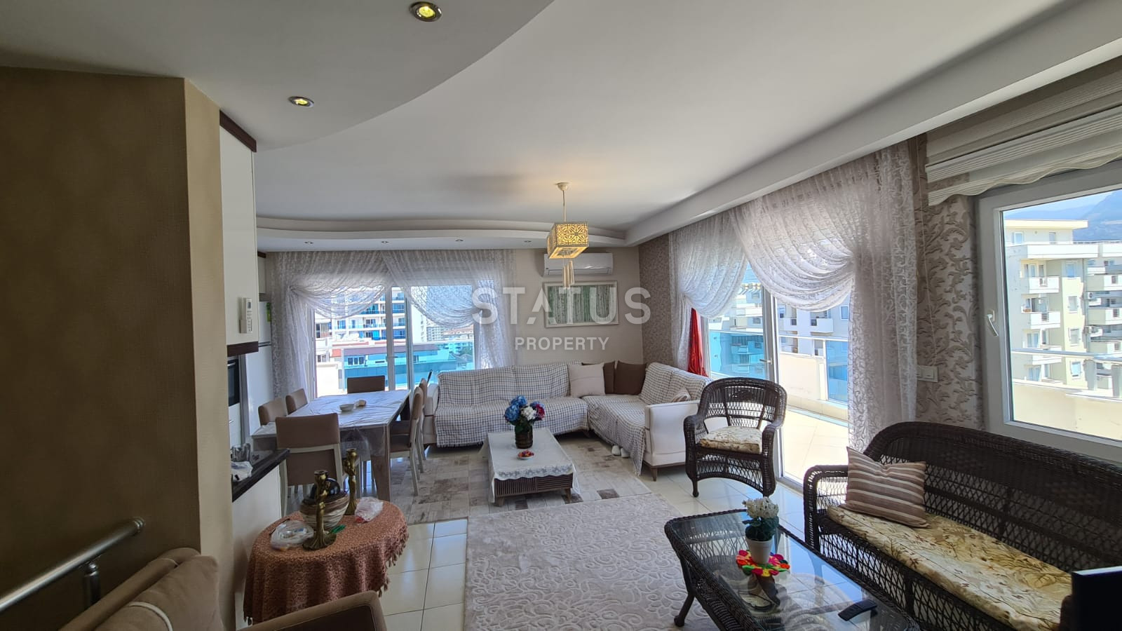 Двухуровневая квартира 3+1 в самом центре района Махмутлар. фото 38