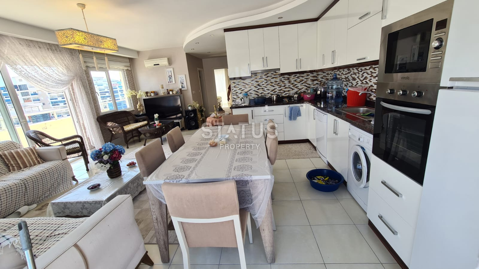 Двухуровневая квартира 3+1 в самом центре района Махмутлар. фото 40