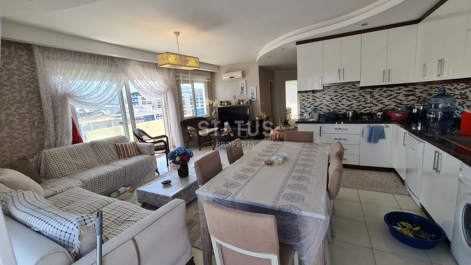 Двухуровневая квартира 3+1 в самом центре района Махмутлар. фото 44