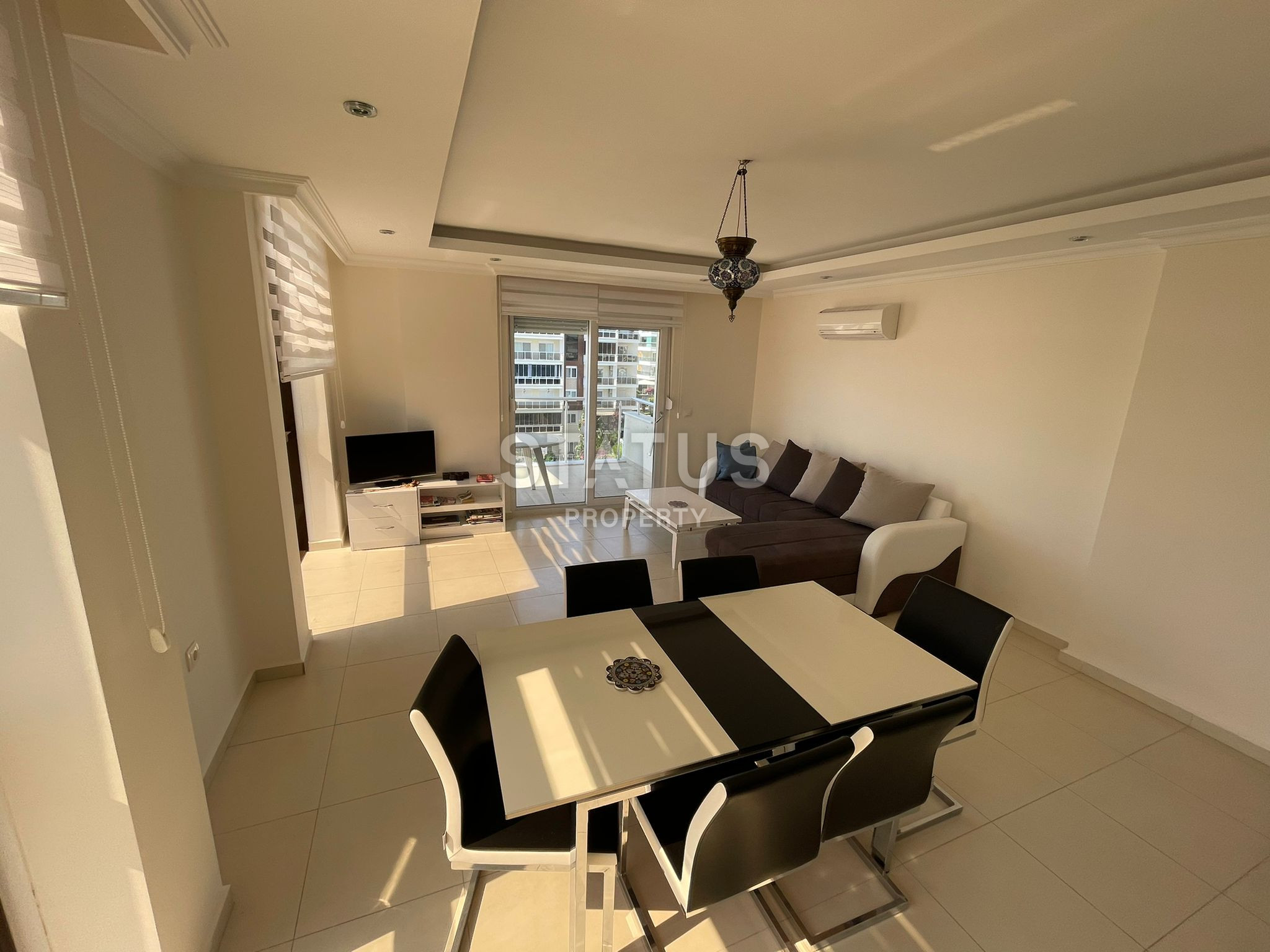 Трёхкомнатная меблированная квартира  в шикарном комплексе в Авсалларе. 100м2 фото 3