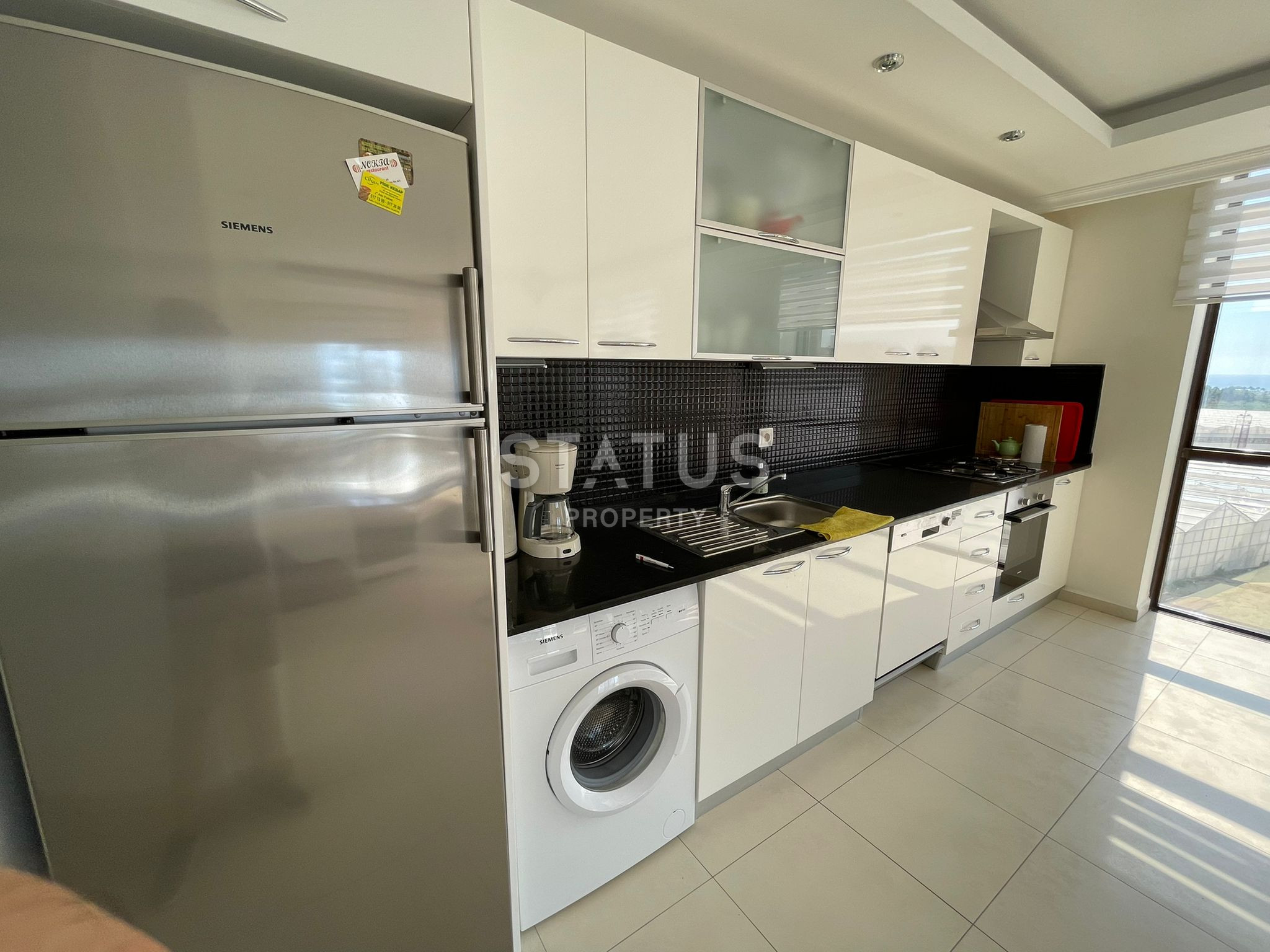 Трёхкомнатная меблированная квартира  в шикарном комплексе в Авсалларе. 100м2 фото 4