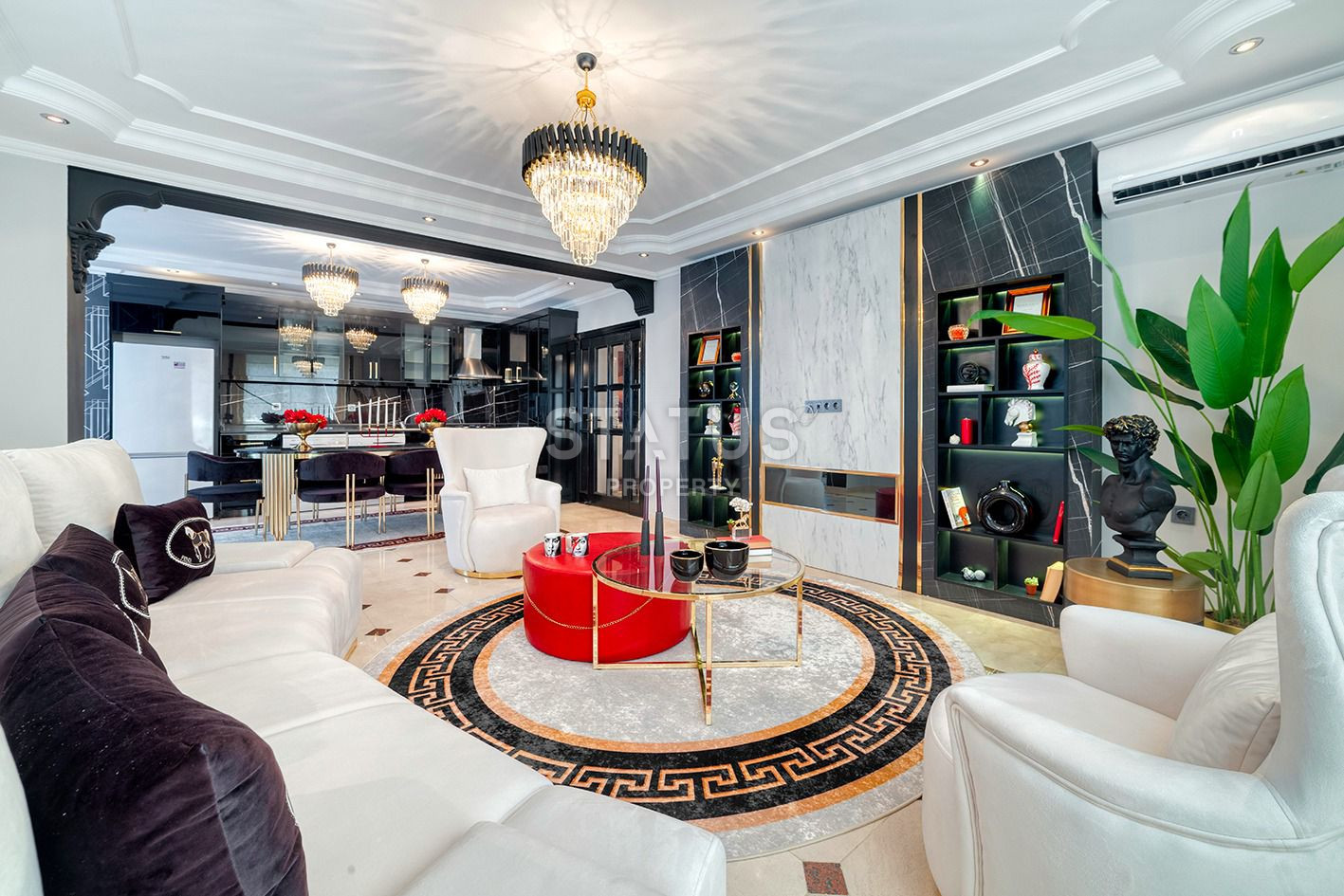 Стильная квартира в первой береговой в Махмутларе. 120м2 фото 5