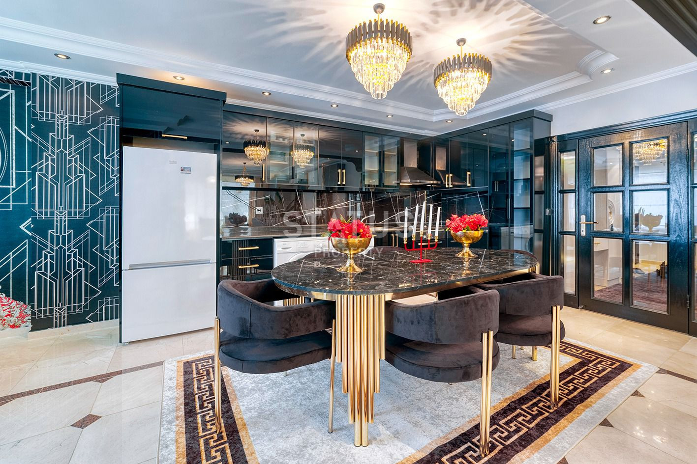 Стильная квартира в первой береговой в Махмутларе. 120м2 фото 16