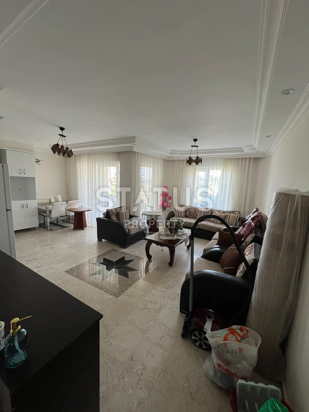 Three-room furnished apartment in Demirtas, 100 meters from the sea. 110m2 фото 3