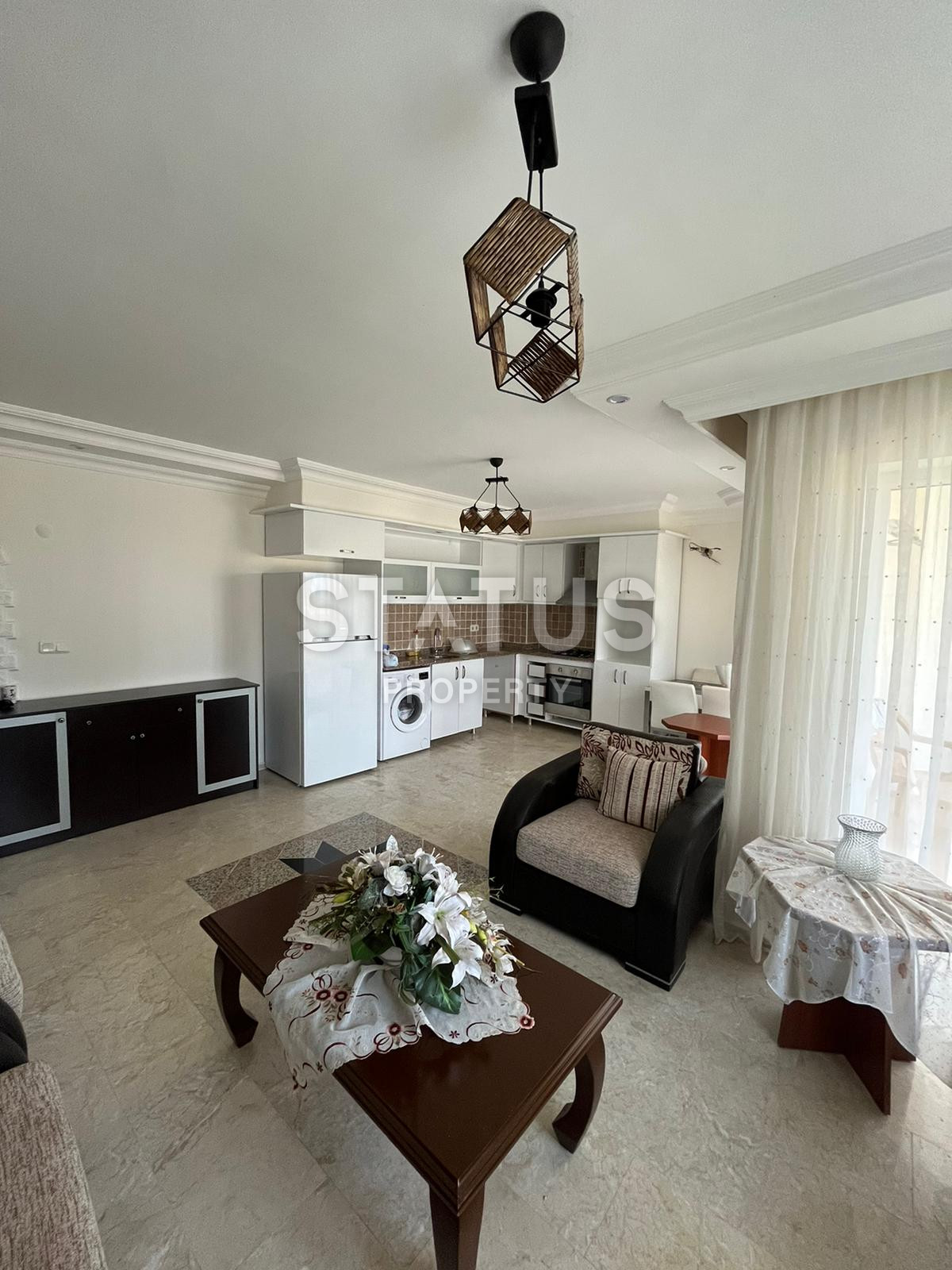 Three-room furnished apartment in Demirtas, 100 meters from the sea. 110m2 фото 15
