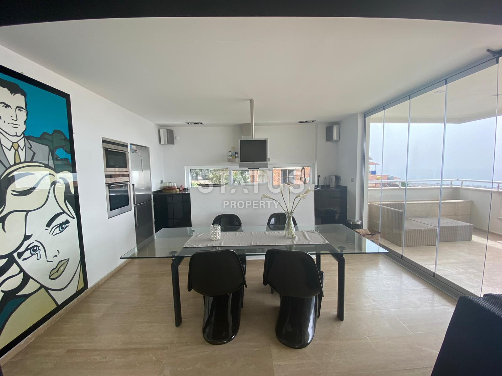 Panoramic two-level penthouse in the Bektash area. 250m2 фото 9