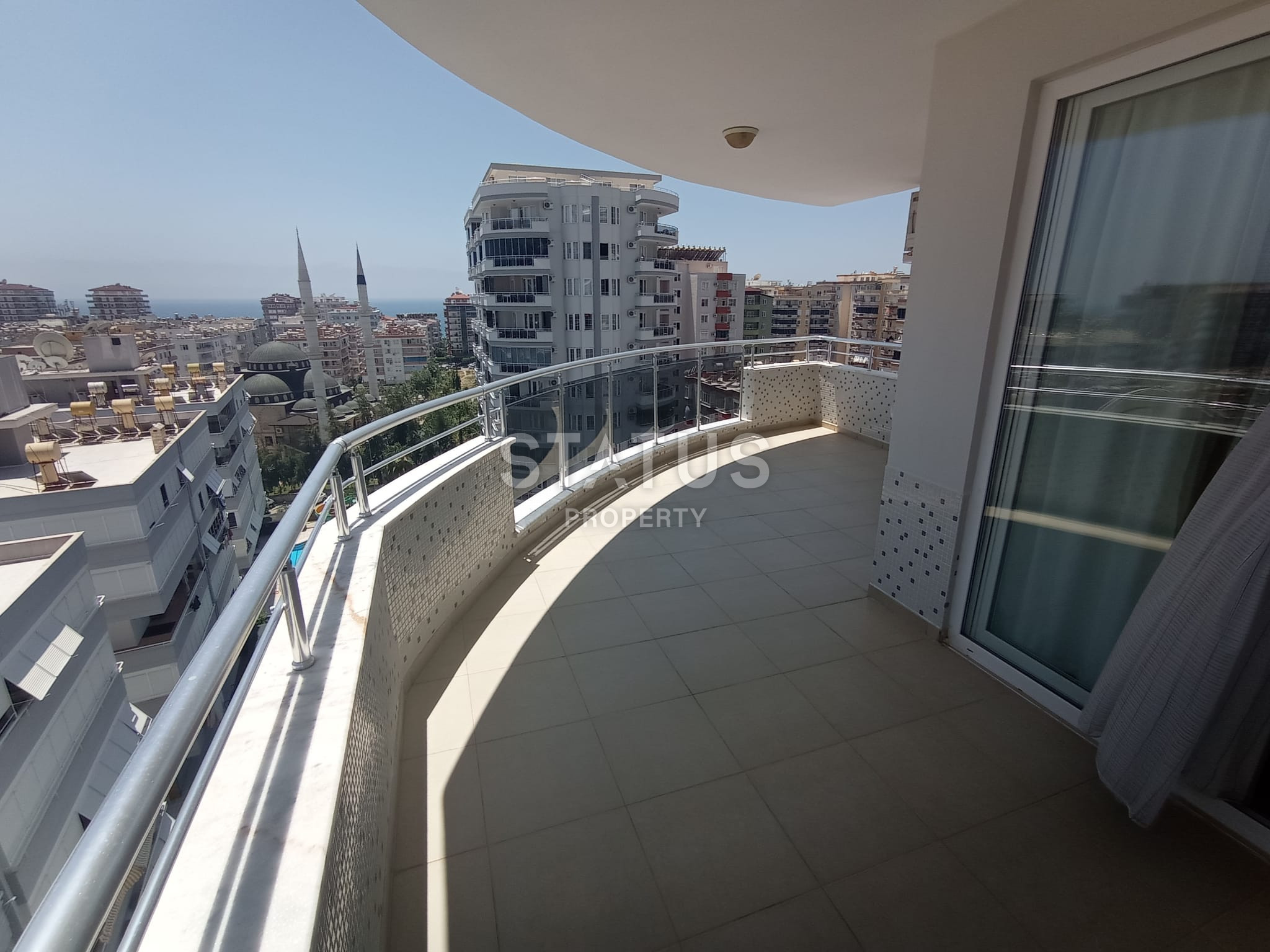 Spacious 2+1 apartment in Mahmutlar with sea view. фото 5