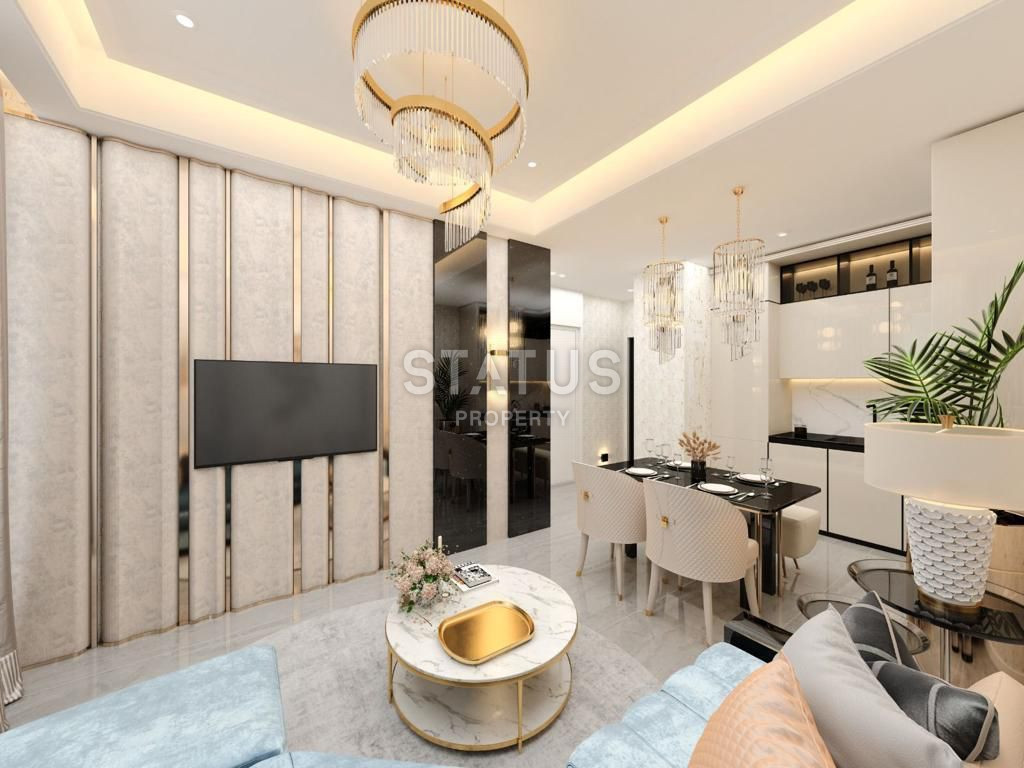 Apartment 1 + 1 in a building under construction in the very center of Alanya 70 m2 фото 3