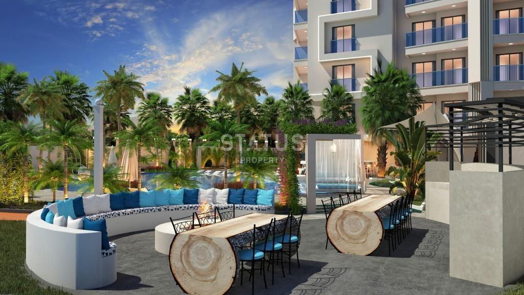 Apartment 1 + 1 in a building under construction in the very center of Alanya 70 m2 фото 8