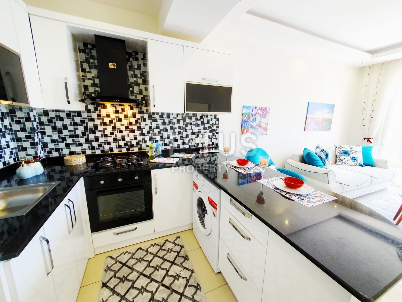 Уютная двухкомнатная квартира в новом комплексе, Махмутлар. 73 кв. м. фото 3