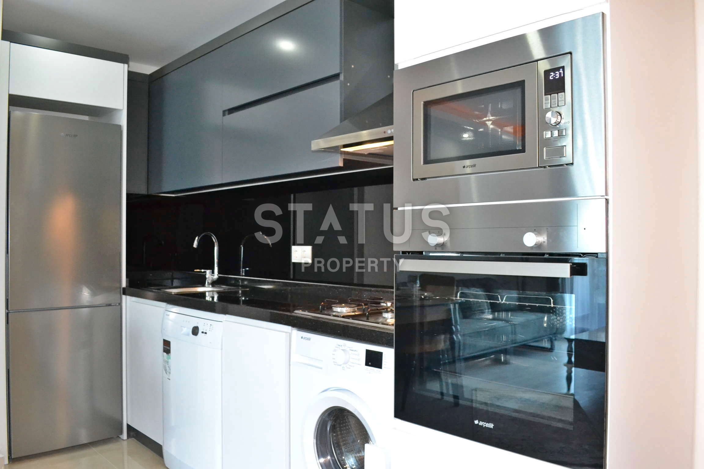 New furnished 1+1 apartments in a complex with infrastructure in Kargicak, 60 m2 фото 3