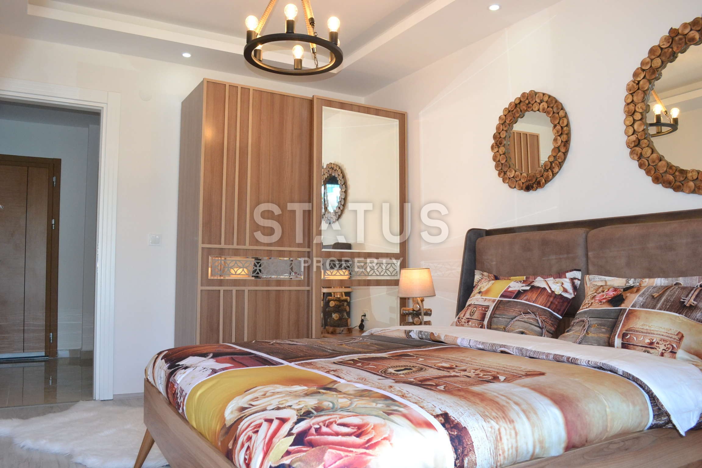 New furnished 1+1 apartments in a complex with infrastructure in Kargicak, 60 m2 фото 12