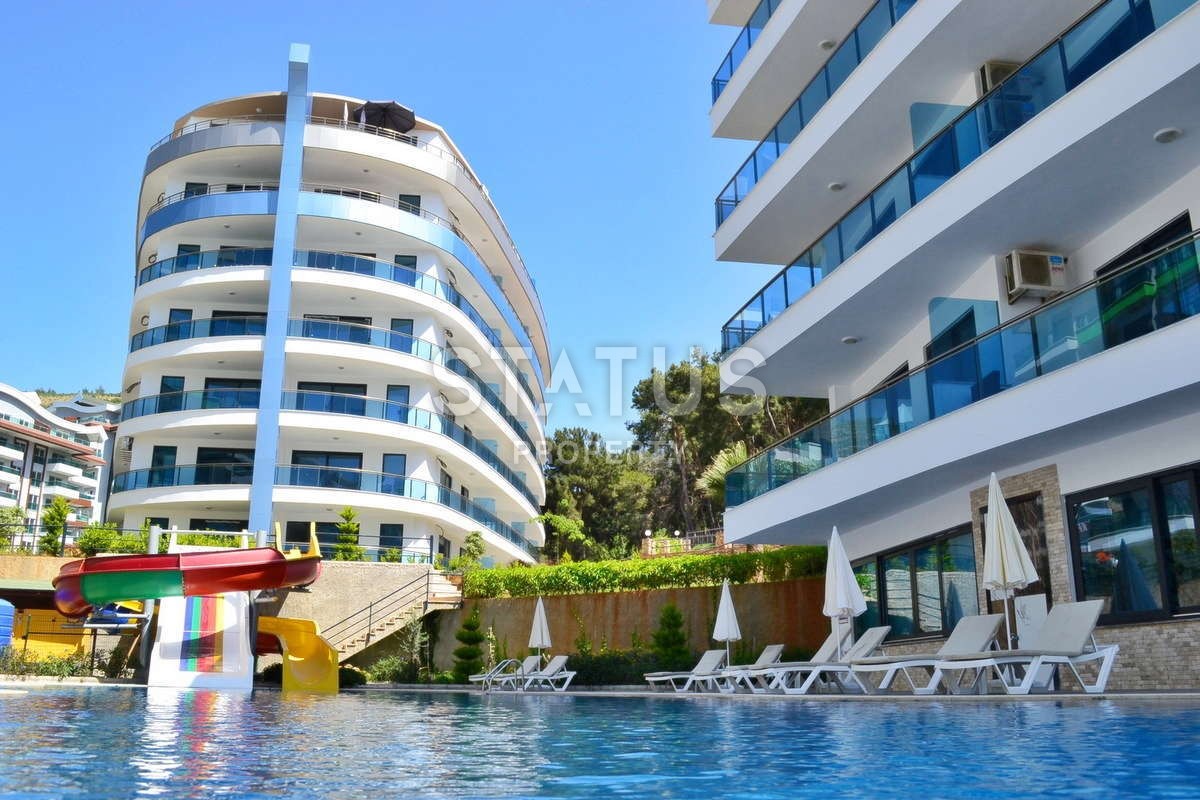 New furnished 1+1 apartments in a complex with infrastructure in Kargicak, 60 m2 фото 27