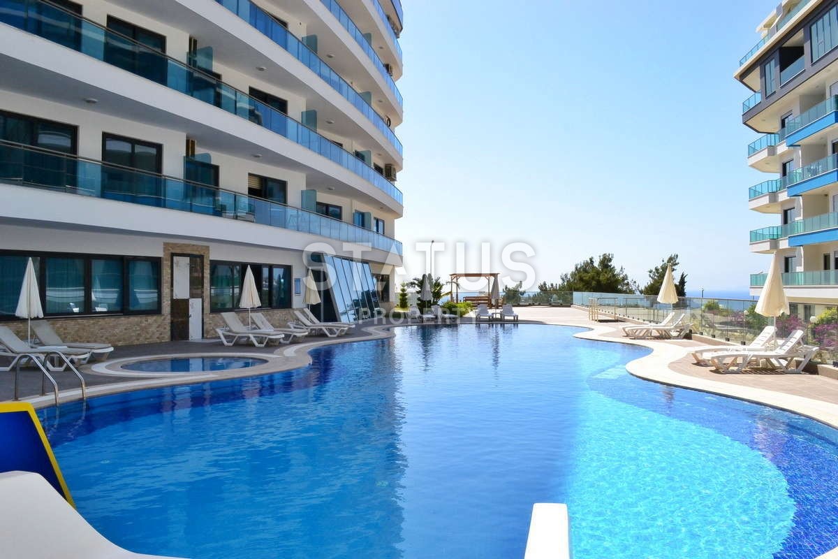 New furnished 1+1 apartments in a complex with infrastructure in Kargicak, 60 m2 фото 16