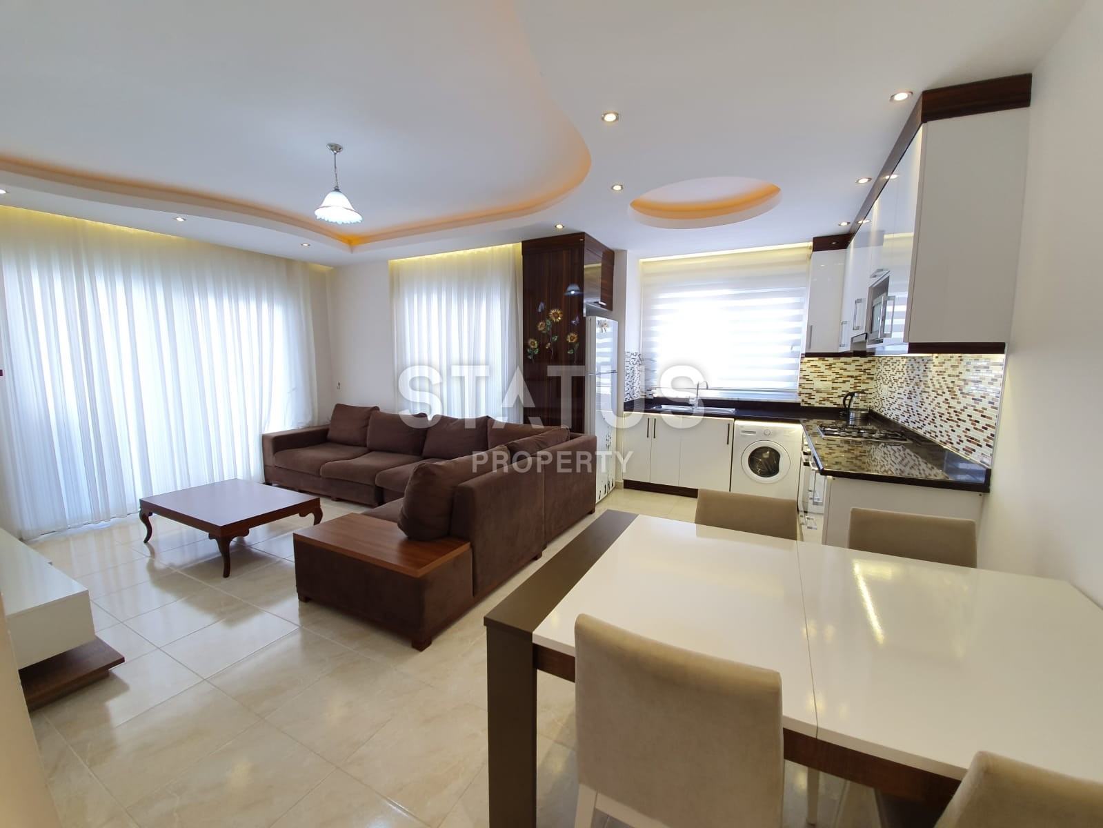 Апартаменты в Махмутларе с мебелью и техникой. Люксовый комплекс 110 кв.м. фото 10