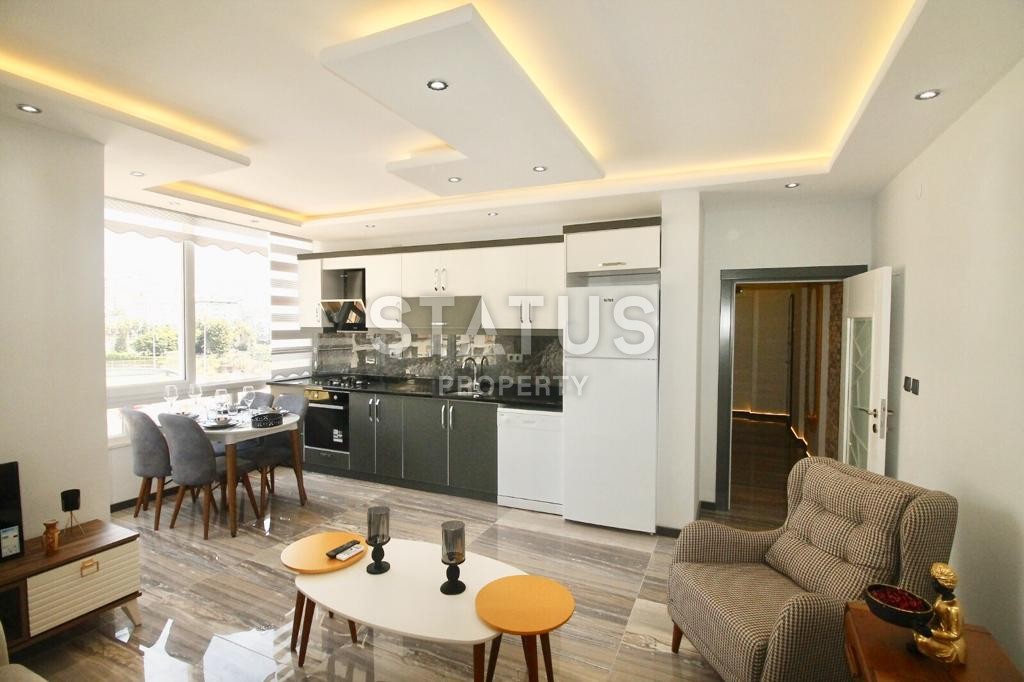 Меблированная квартира с ремонтом и видом на горы, в центре Аланьи, 60 м2 фото 13