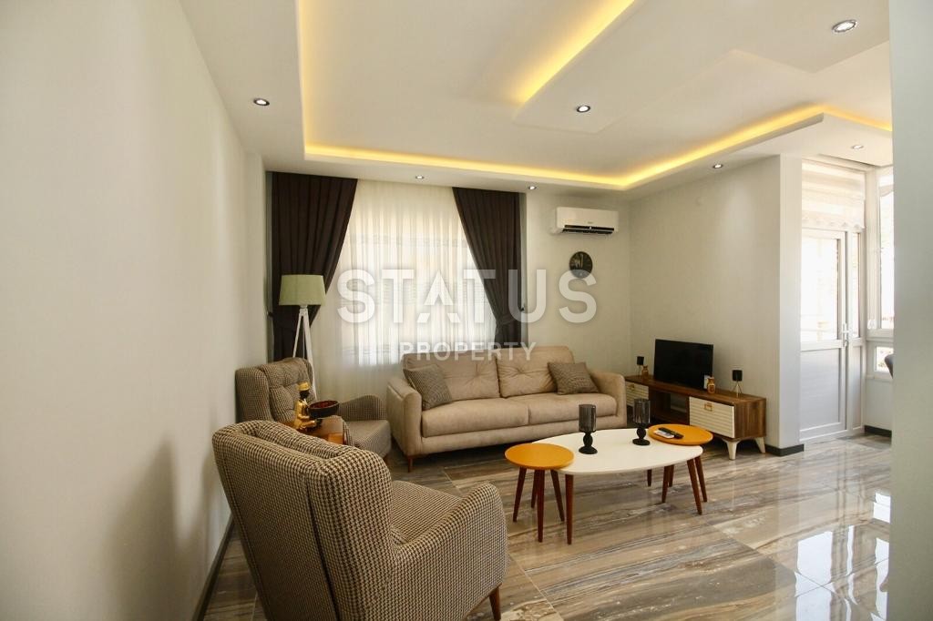 Меблированная квартира с ремонтом и видом на горы, в центре Аланьи, 60 м2 фото 14