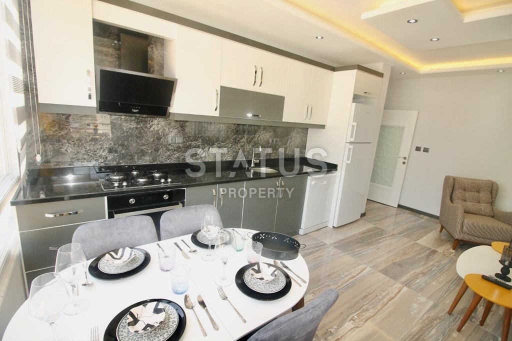 Меблированная квартира с ремонтом и видом на горы, в центре Аланьи, 60 м2 фото 15