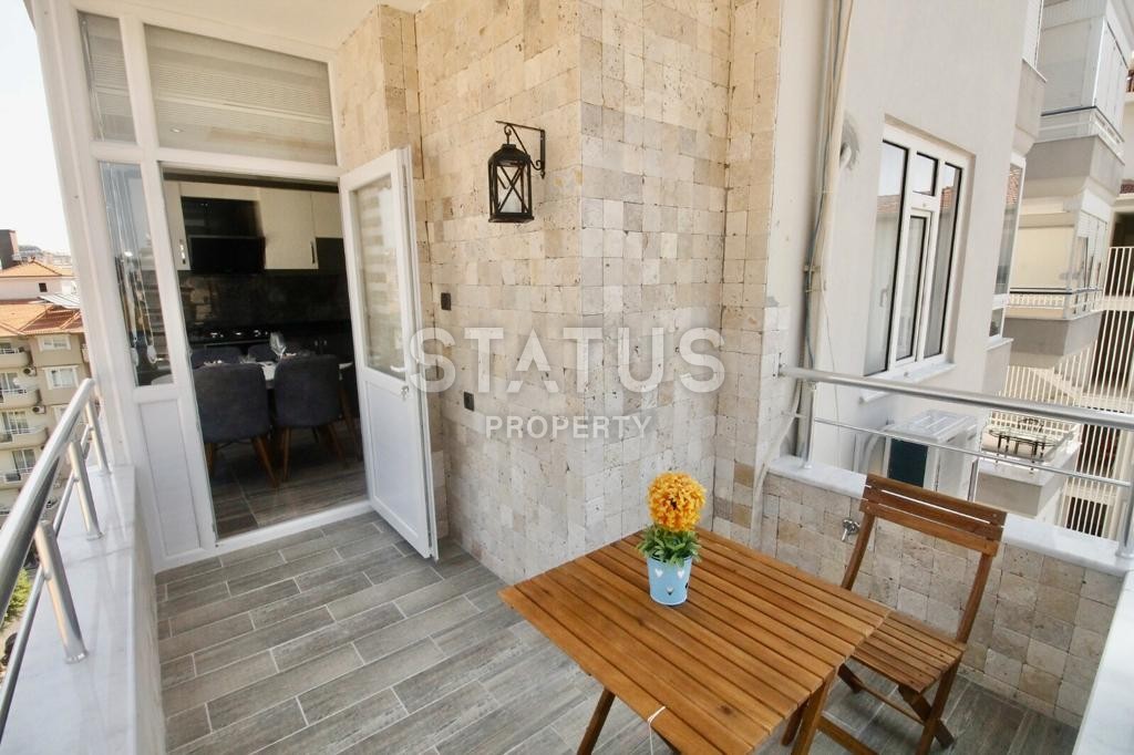 Меблированная квартира с ремонтом и видом на горы, в центре Аланьи, 60 м2 фото 24