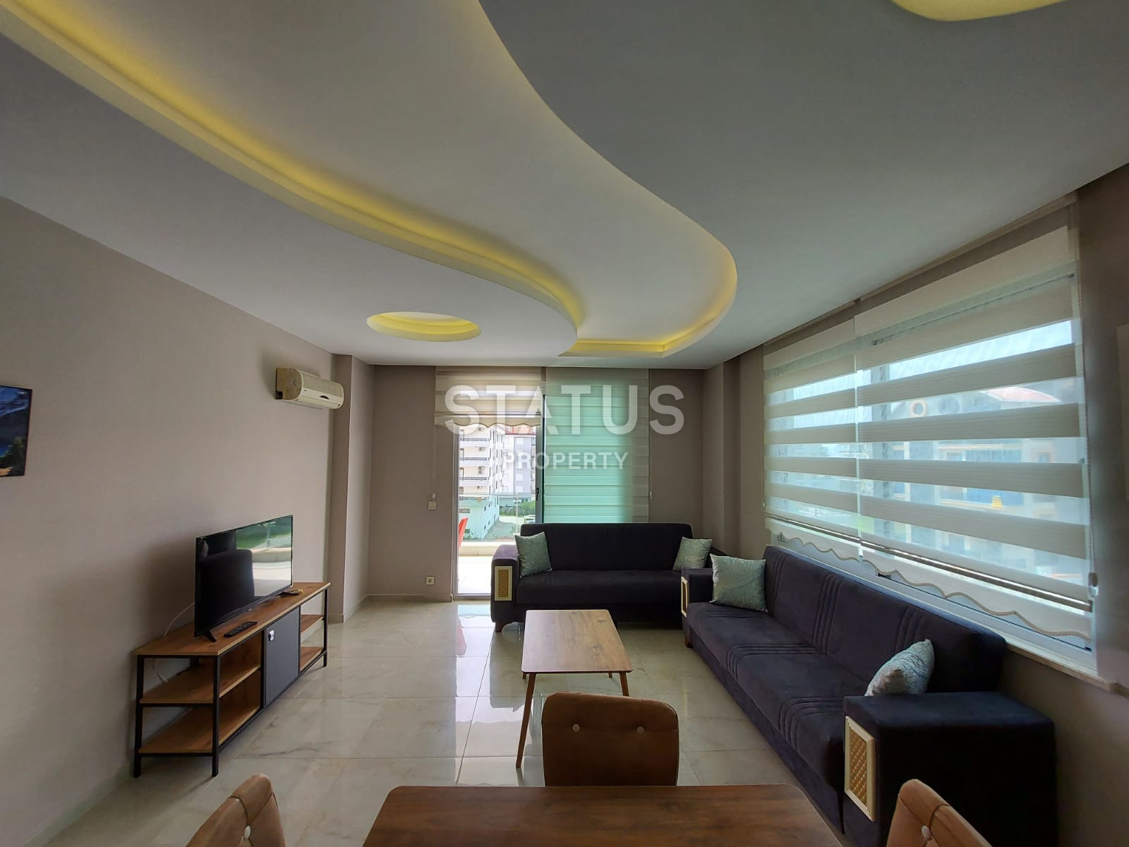 Spacious one-bedroom apartment with sea view in Kestel. 65m2 фото 3