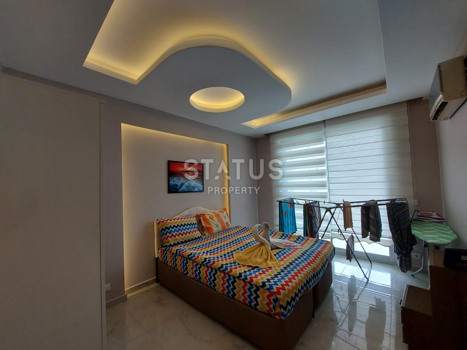 Spacious one-bedroom apartment with sea view in Kestel. 65m2 фото 8