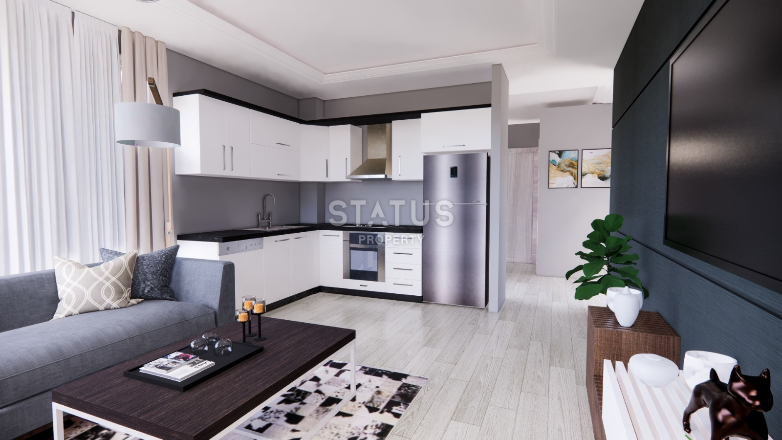 Residential complex with good location and complete infrastructure in Kargicak. 72m2-130m2 фото 9