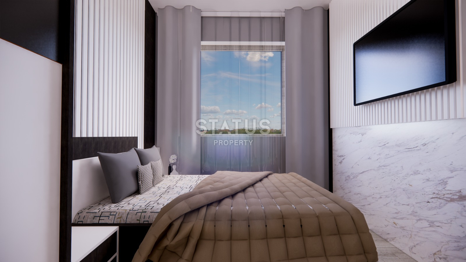 Residential complex with good location and complete infrastructure in Kargicak. 72m2-130m2 фото 13