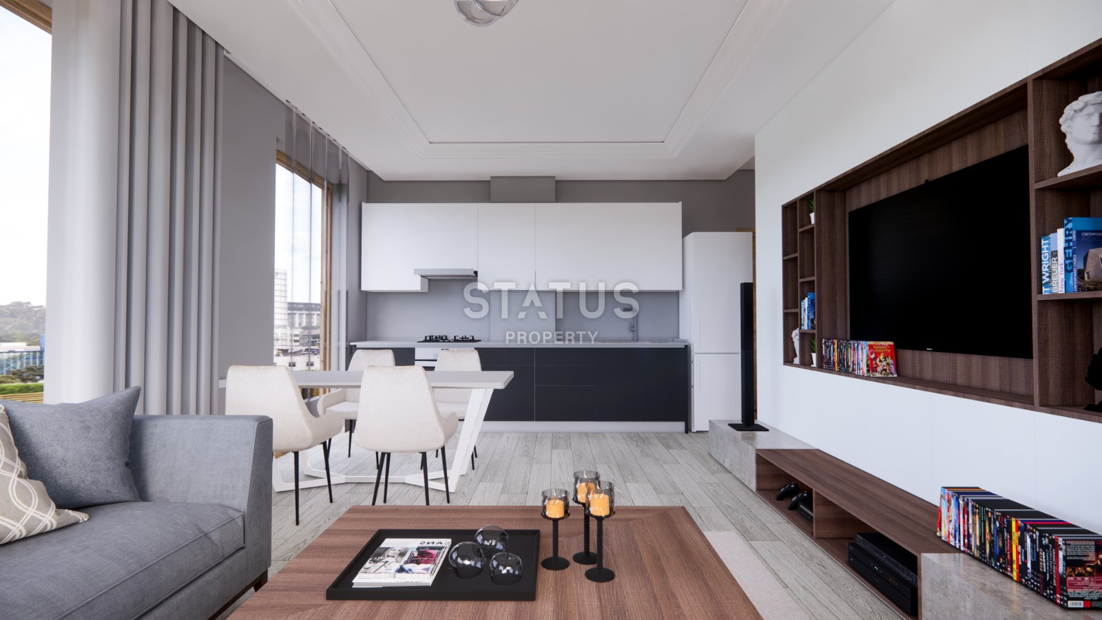 Residential complex with good location and complete infrastructure in Kargicak. 72m2-130m2 фото 16