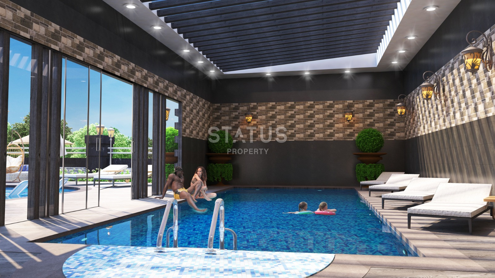 Residential complex with good location and complete infrastructure in Kargicak. 72m2-130m2 фото 30