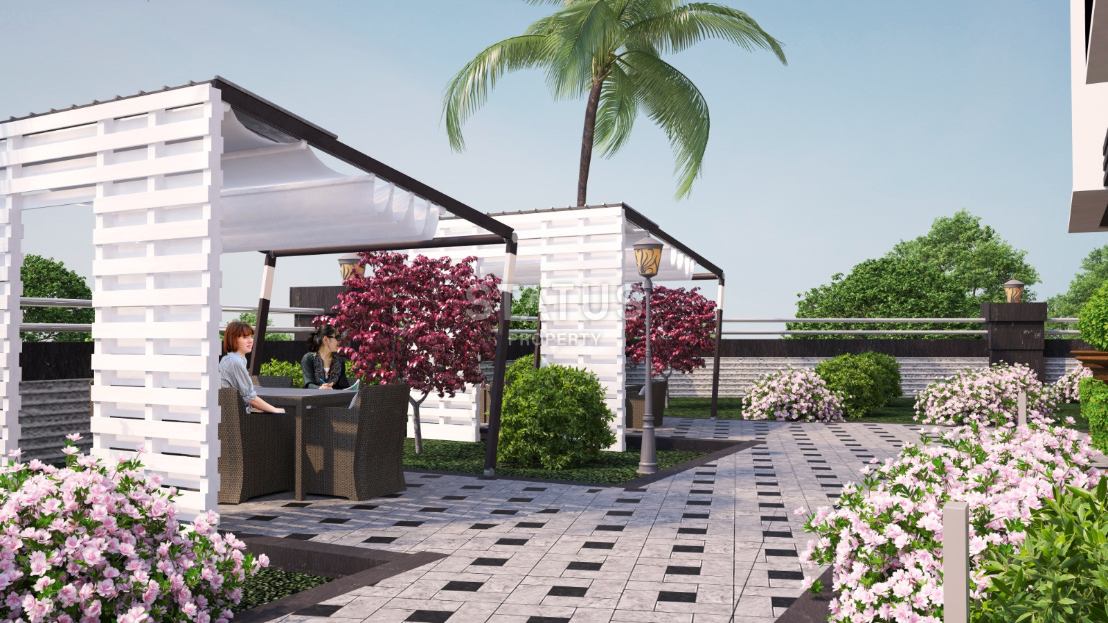 Residential complex with good location and complete infrastructure in Kargicak. 72m2-130m2 фото 36