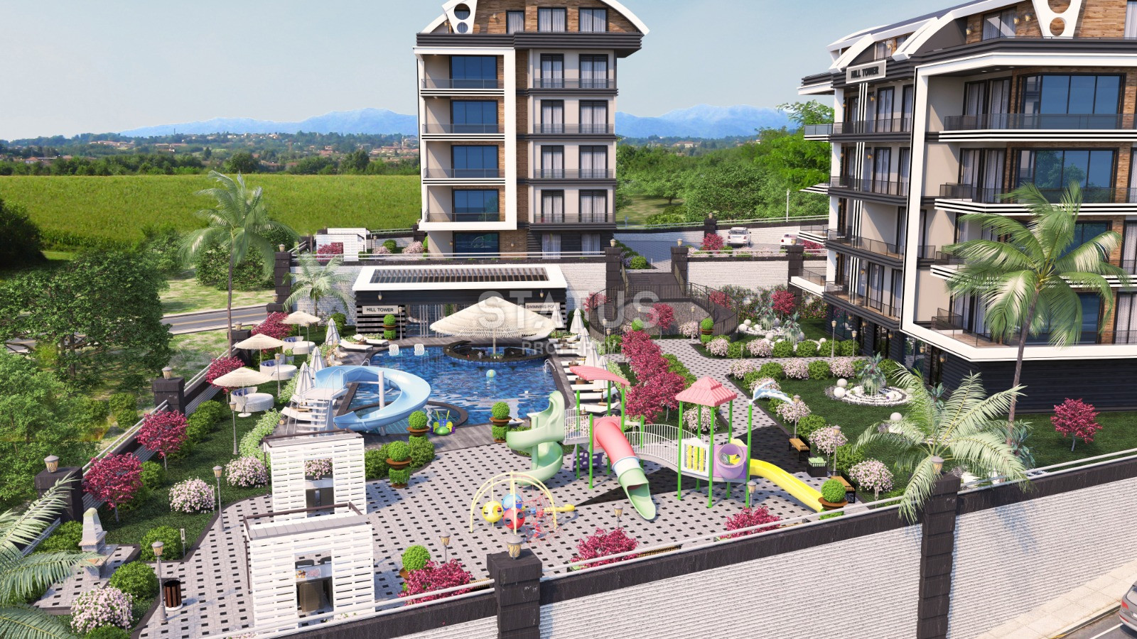 Residential complex with good location and complete infrastructure in Kargicak. 72m2-130m2 фото 37