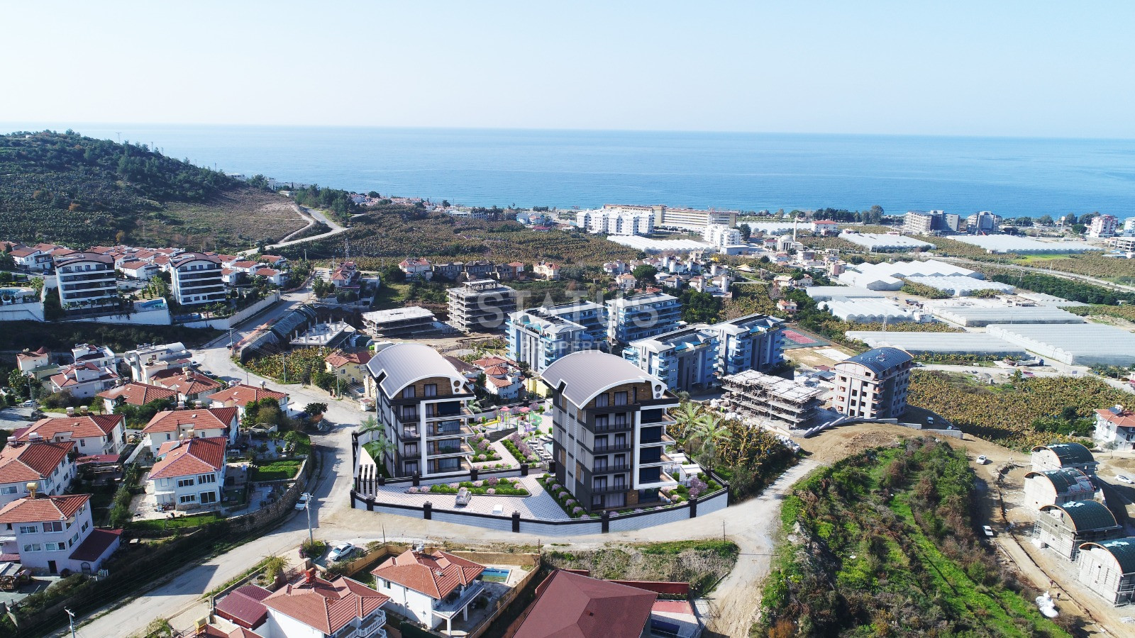 Residential complex with good location and complete infrastructure in Kargicak. 72m2-130m2 фото 38