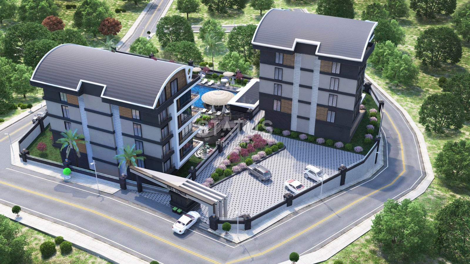 Residential complex with good location and complete infrastructure in Kargicak. 72m2-130m2 фото 42