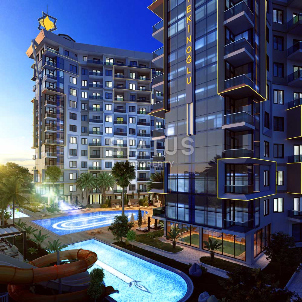 Шикарный дуплекс 2+1 в строящемся объекте в Махмутларе 131м2 фото 5