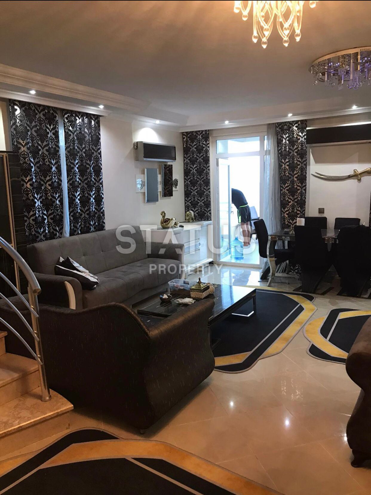 Furnished apartment 3+1 overlooking the city and the sea. 240m2 фото 14