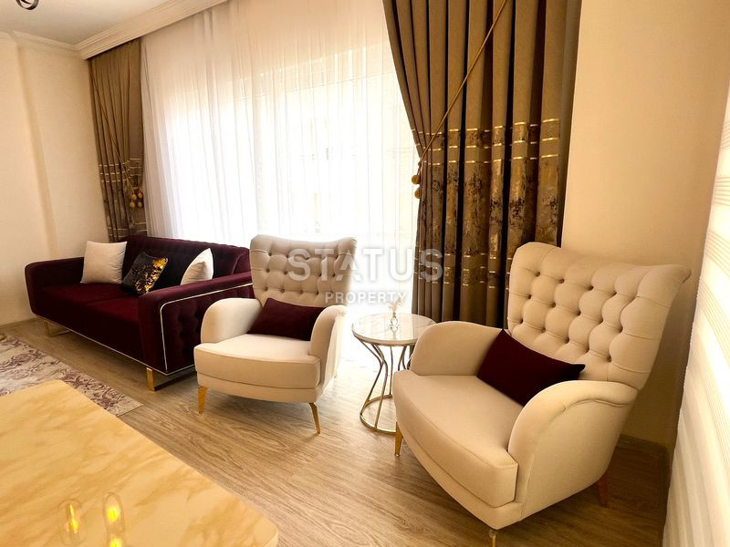 Трёхкомнатная меблированная квартира в доме городского типа в Махмутларе. 90м2 фото 14