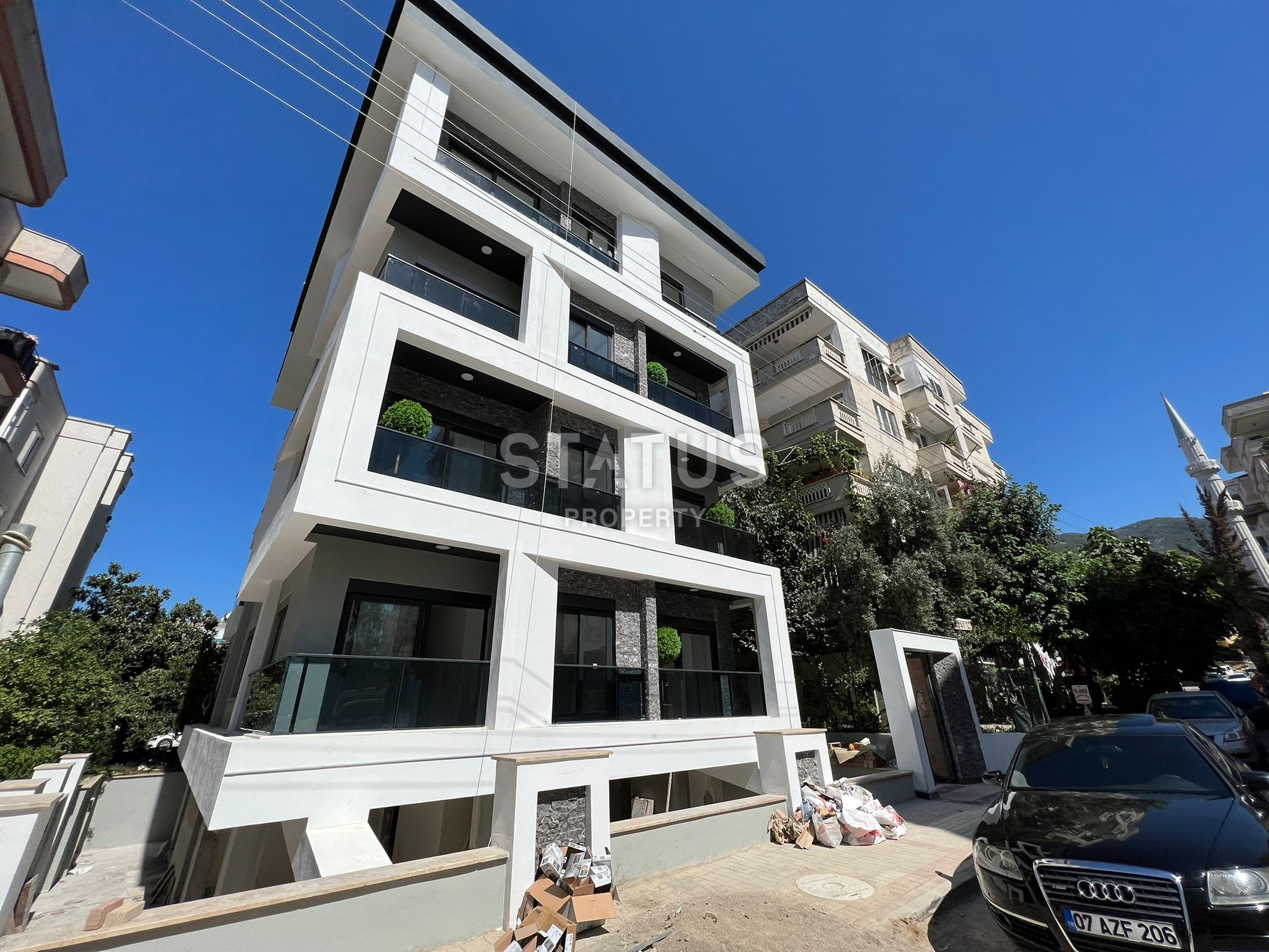 Двухкомнатные квартиры в новом ЖК в центре Аланьи 250м от моря. 50м2 фото 17