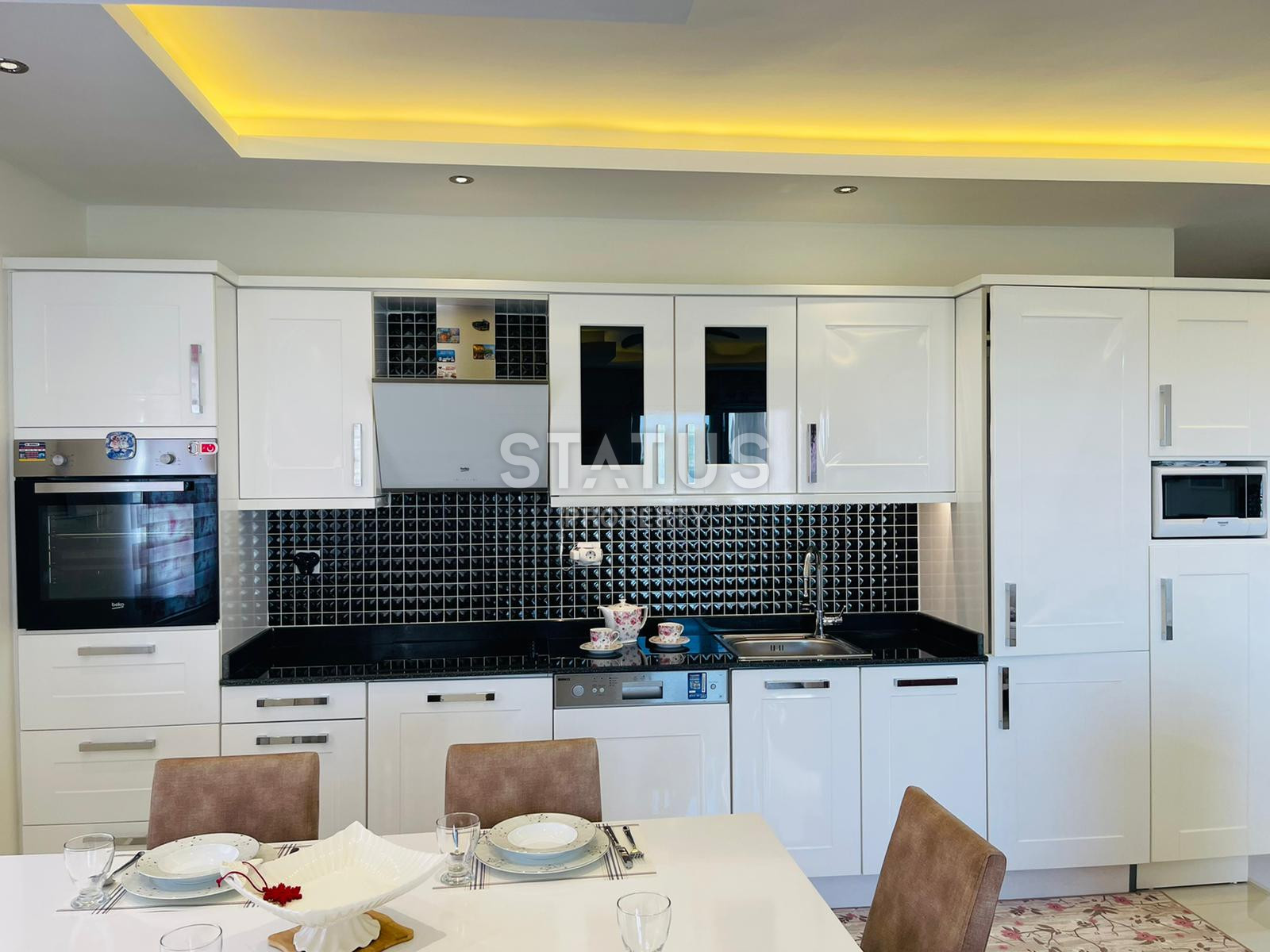 Трёхкомнатная меблированная квартира в хорошем ЖК с полной инфраструктурой в Кестеле. 105м2 фото 7