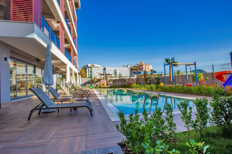 Furnished new apartment 1+1 450m from Cleopatra beach in a residential complex with full infrastructure. 55m2 фото 4