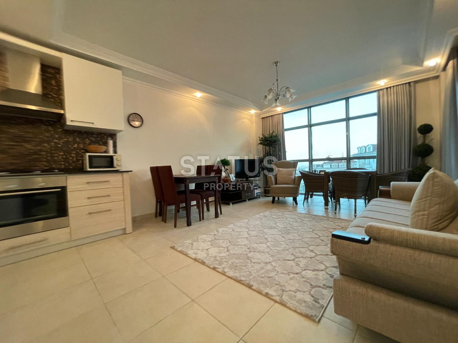 Просторная двухкомнатная квартира в популярном ЖК в Джикджилли. 70м2 фото 4