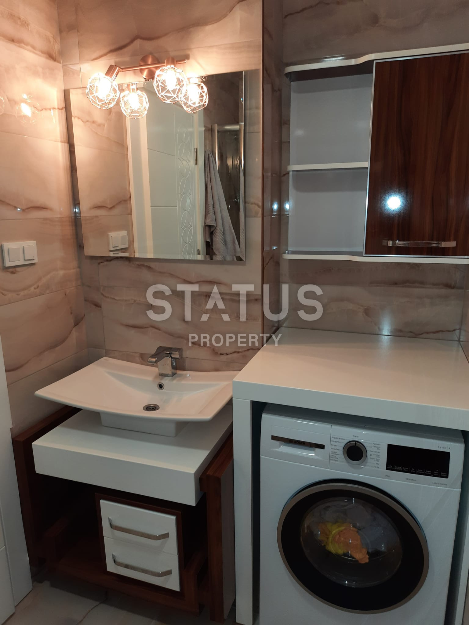 Очень просторные апартаменты с красивой мебелью в Махмутларе в ЖК с инфраструктурой. 85м2 фото 9