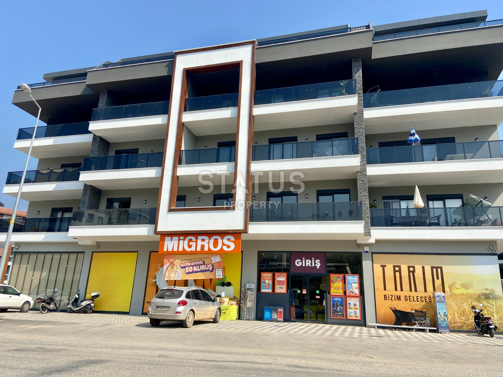 Spacious new two-room apartment in a complex with rich infrastructure in the upper OBA area. 62m2 фото 13