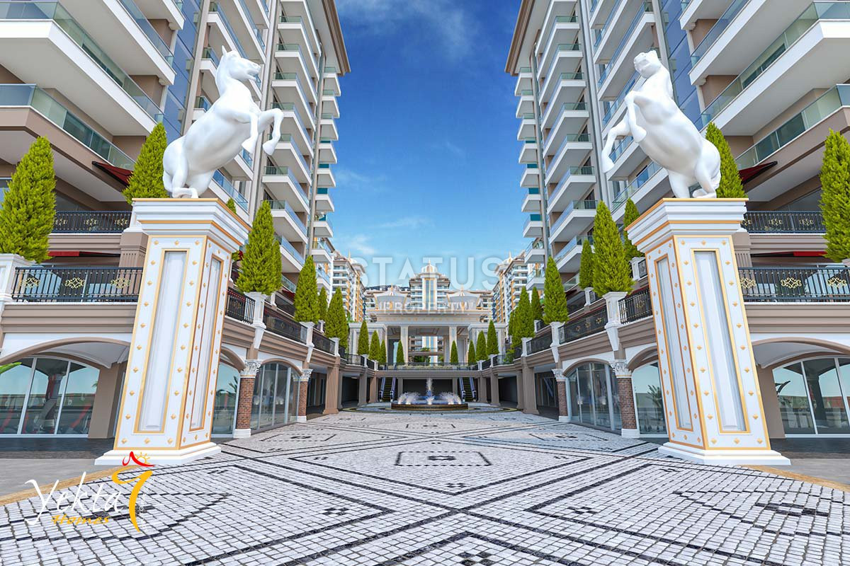 Furnished apartments 1+1 in a large residential complex in Mahmutlar 500m from the sea. 70 m2. фото 3