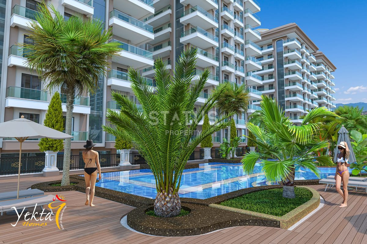 Furnished apartments 1+1 in a large residential complex in Mahmutlar 500m from the sea. 70 m2. фото 6