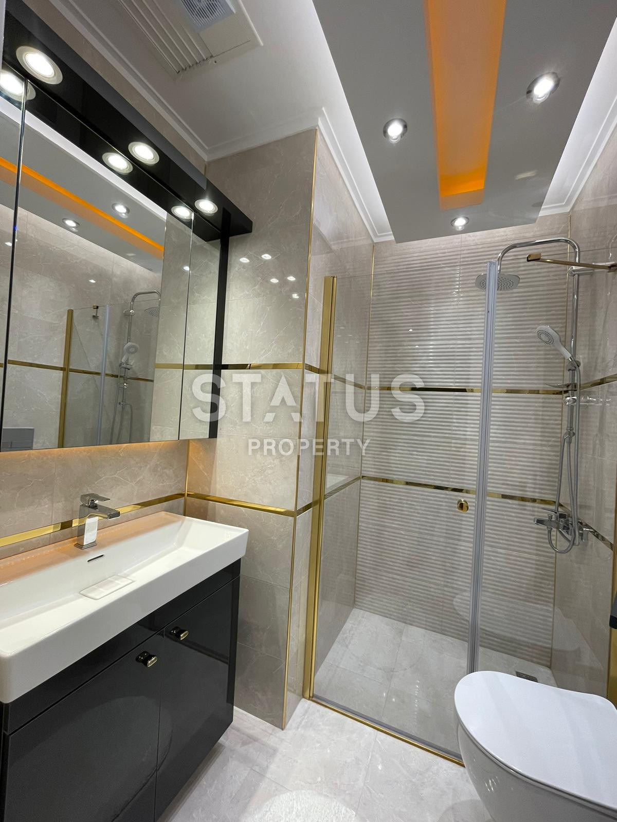 Furnished apartments 1+1 in a large residential complex in Mahmutlar 500m from the sea. 70 m2. фото 14