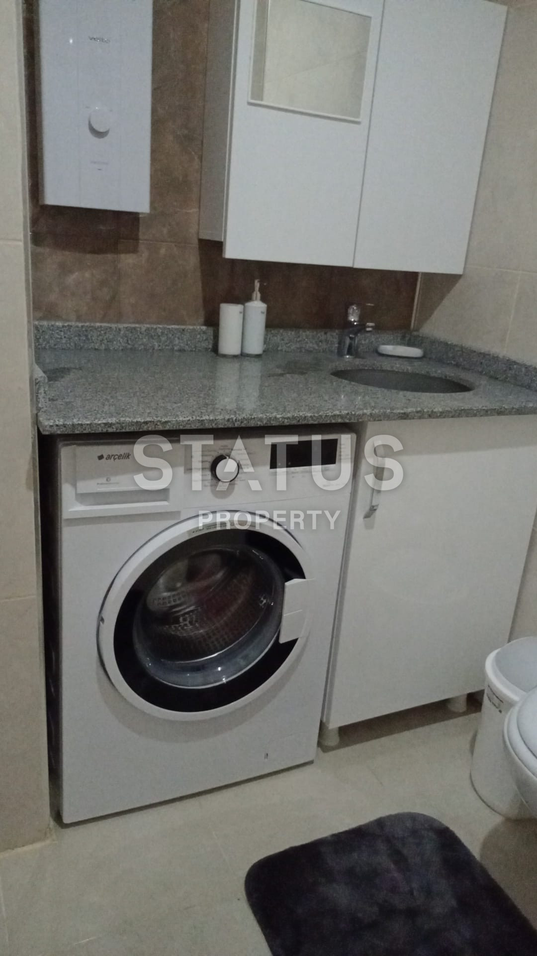 Двухкомнатная меблированная квартира с видом на море в 300м от него в Махмутларе. 65м2 фото 11