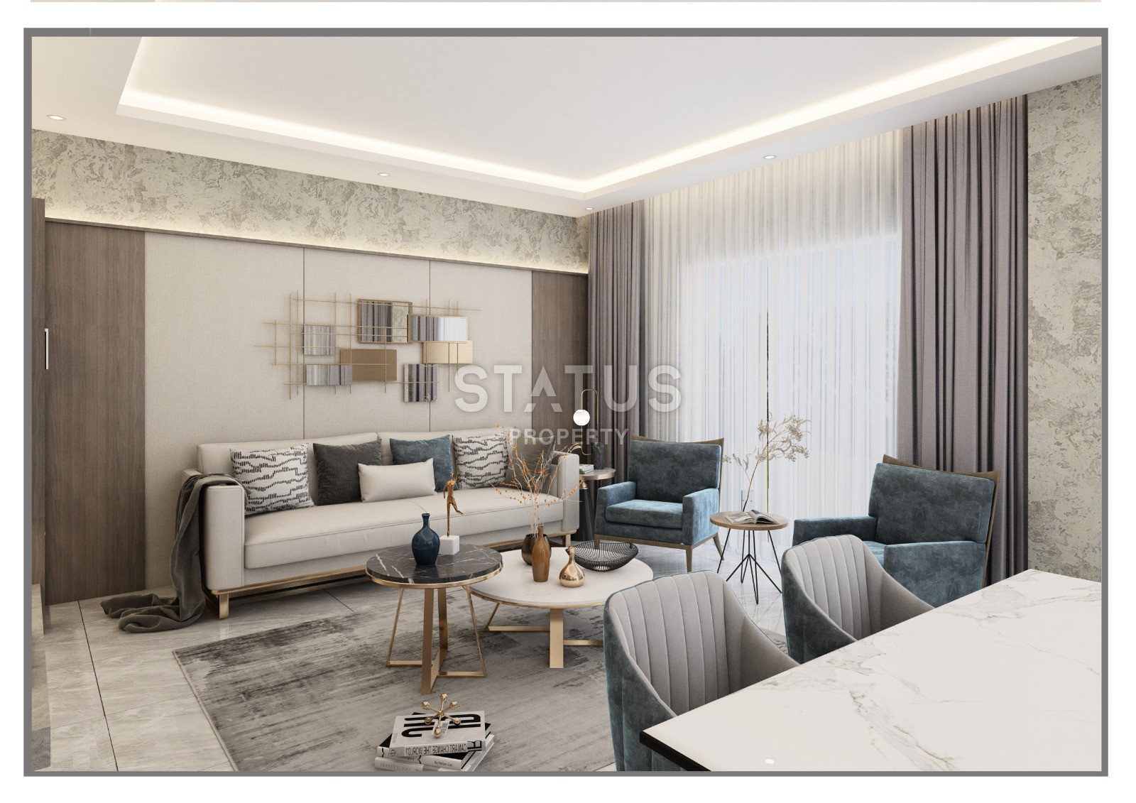 New two-room apartment in the center of Alanya 600m from the sea. 61m2 фото 4