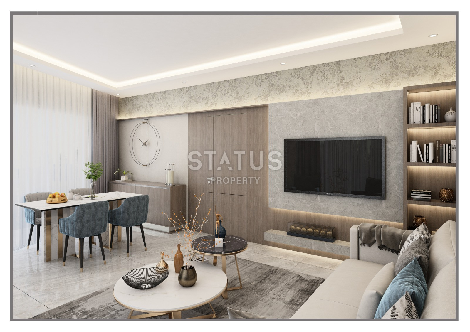 New two-room apartment in the center of Alanya 600m from the sea. 61m2 фото 8