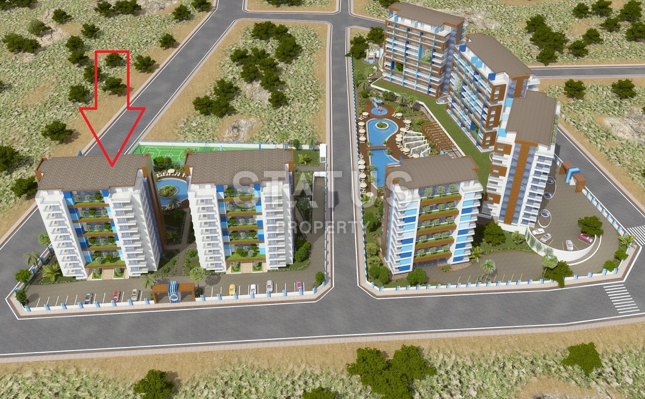 Меблированные апартаменты в комплексе с инфраструктурой в Джикджилли, 65 м2 фото 21